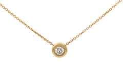 Roberto Coin 0.25ct Diamond Bezel Set Necklace in 18K Yellow gold