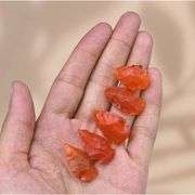 Lot of 5 Carnelian Hand-Knapped Arrowheads