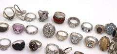 Big Group lot of vintage 925 sterling silver mixed jewelry