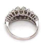 14kt White gold 1.50ctw double row diamond band