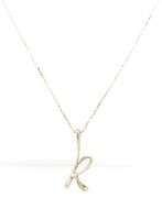 Tiffany & Co Alphabet letter K pendant on chain