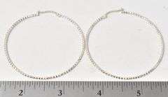 Hoop Earrings in Sterling Silver