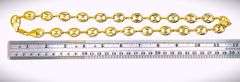 Stunning 64.7 Gram 14K Tri-Layered Yellow Gold Plate Unison Link Chain Necklace