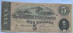 $5 Feb 14 1864 Series CSA Note