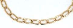 Italian 14kt yellow gold oval link bracelet