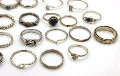 Group lot of Vintage 925 sterling silver rings