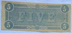 $5 Feb 14 1864 Series CSA Note