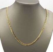 10kt Yellow gold Curb link chain necklace
