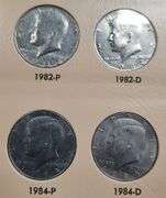 1964-2009 Complete Kennedy Half Dollar Dansco Album