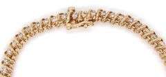 14kt Yellow gold 2ctw diamond tennis bracelet