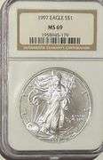 Frosty 1997 NGC MS 69 Silver Eagle