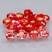 Intense! 2.94ct true Mandarin orange Sapphire set!!!