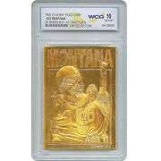 Joe Montana 23K Gold Sculptured Card Mint 10 Graded