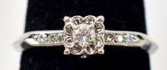 Amazing 14K White Gold Diamond Ring