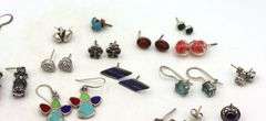 Group lot of Vintage 925 sterling silver earrings