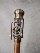 Steampunk Walking Cane with Working Steam Engine