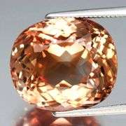 Substantial! 17.54ct high fire Imperial Topaz!