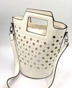 White Lattice Purse
