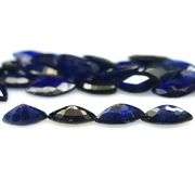 Heated only! 10.89ct ink blue Sapphire set from Madagascar!