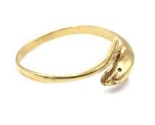 10kt Yellow gold dolphin ring