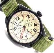 Citizen Eco Drive quartz chronograph military watch
