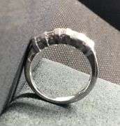 14K WHITE GOLD NATURAL DIAMOND WEDDING BAND