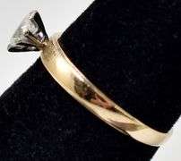 Simply Elegant 14K Yellow Gold Solitaire Diamond Ring