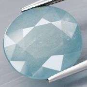 Unique 14.97ct steely gray blue untreated Aquamarine
