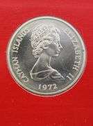 1972 $25 Cayman Islands Sterling Silver, (1.5 Oz. Silver)