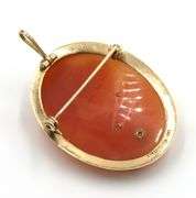 Pretty 14K YG Cameo Broach or Pendant