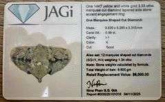 14k Gold 2.33 cttw Diamond Ring