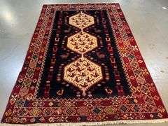 Unique Persian Afshar Rug 4.3x6.2