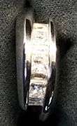STUNNING 14K WHITE GOLD NATURAL DIAMOND WEDDING BAND