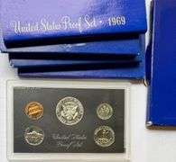 1968-1972  Blue Box US Proof Sets.