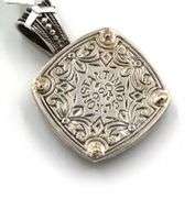 Konstantino Heonos Turquoise Star of David two tone