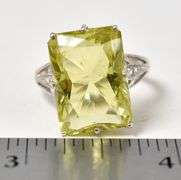 Peridot Gemstone Ring in Sterling Silver