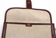 Vintage Hermes Jigepm Canvas Clutch Bag