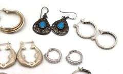 Group lot of Vintage 925 sterling silver earrings
