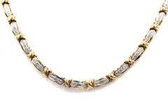 Set of 925 sterling silver cubic zirconia necklace and bracelet