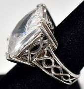CZ Gemstone Ring in Sterling Silver