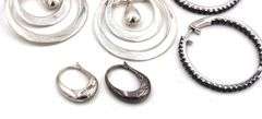 3 Pairs of 925 sterling silver earrings