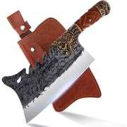Hand-Forged Dragon Cleaver Knife