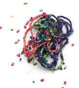 Multi color gemstone strands
