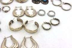 Group lot of Vintage 925 sterling silver earrings
