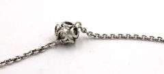 925 Sterling silver pearl ball yard necklace