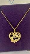 Beautiful 'Mother & Child" in solid sterling silver center dancing stone pendant