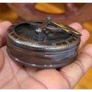 Brass Sundial Pocket Compass with Magnetic Needle