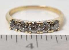 Stunning 14K Yellow Gold Diamond Ring