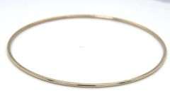 18kt White and yellow gold set of 5 bangles