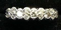 14K WHITE GOLD NATURAL DIAMOND WEDDING BAND